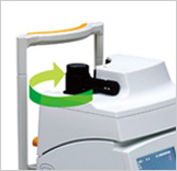 Photo : Working distance adjustment