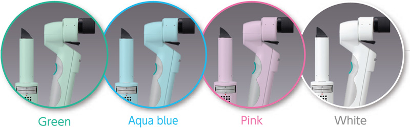 Green Aqua blue Pink White